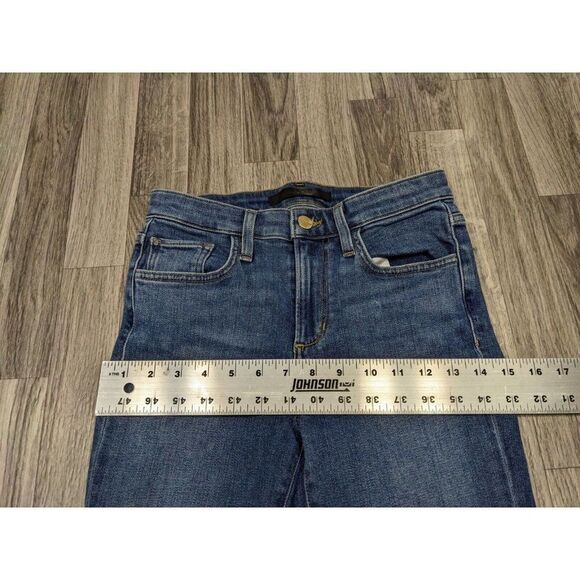 Joe's Womens Size 25 Flawless The Icon Mid Rise Skinny Cropped Denim Blue Jeans - Picture 9 of 12